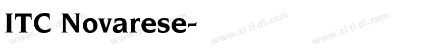 ITC Novarese字体转换